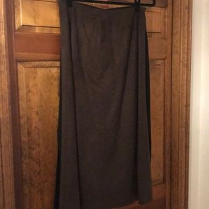 Talbots, brown, mid-calf skirt